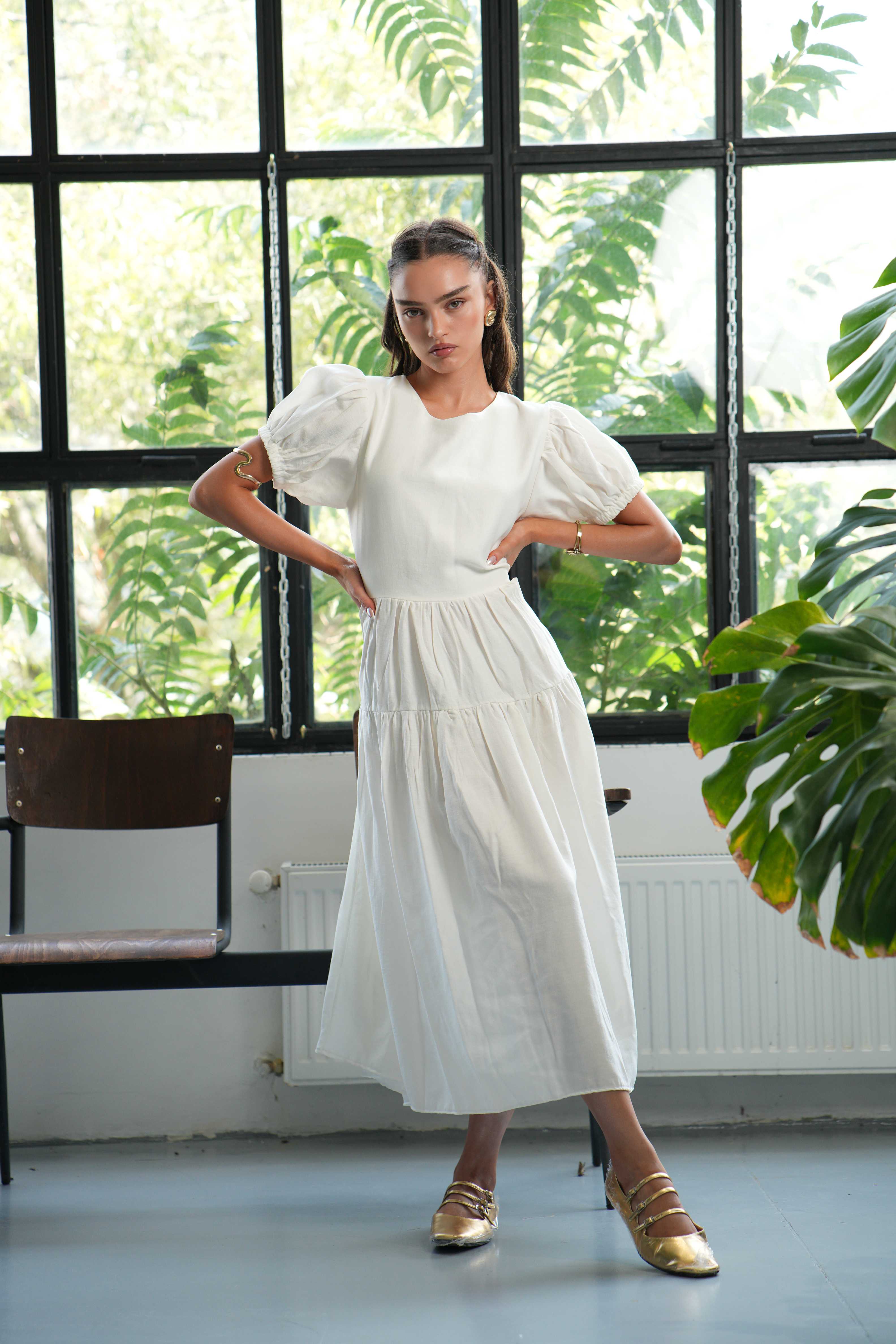Dress Soleil white