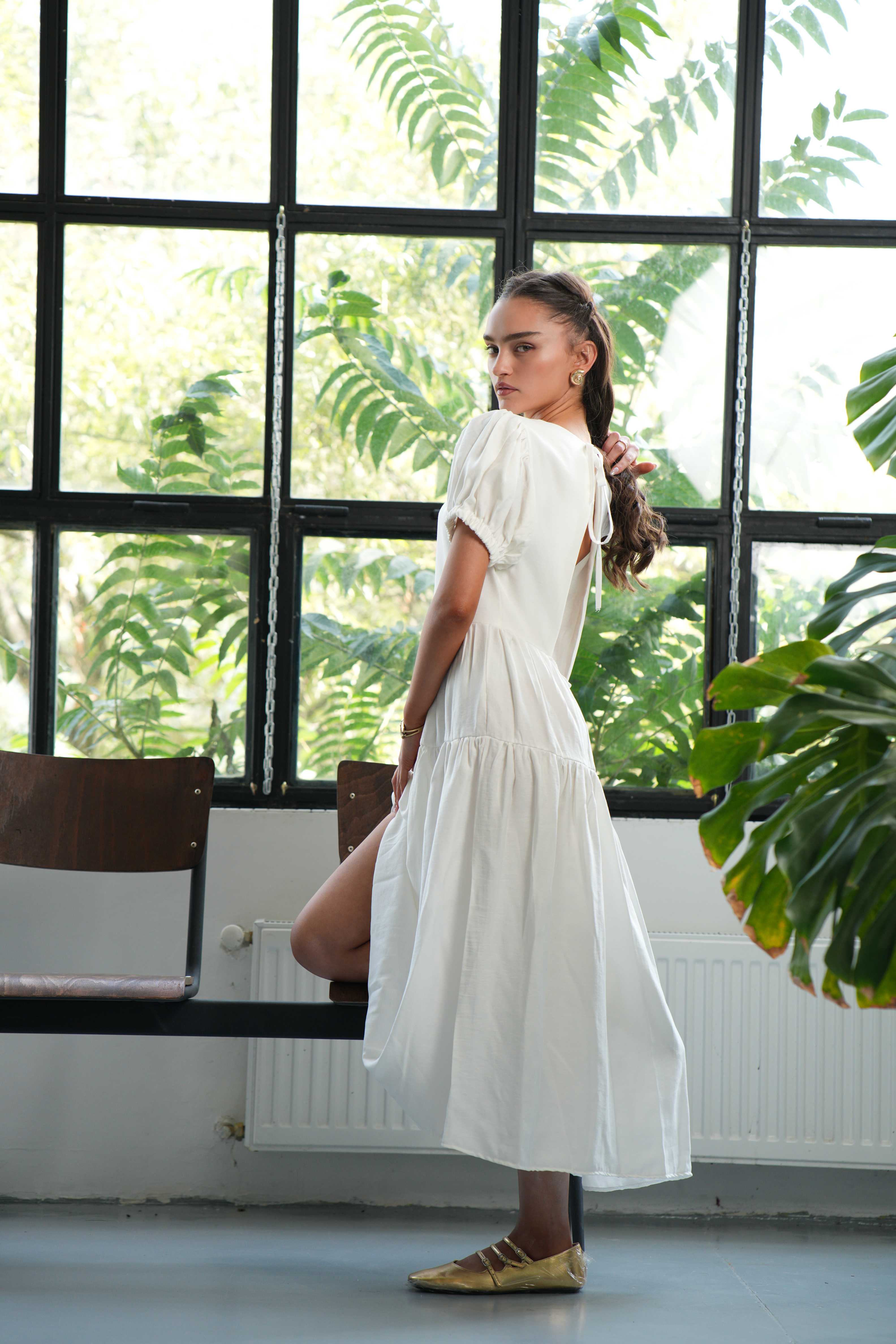 Dress Soleil white